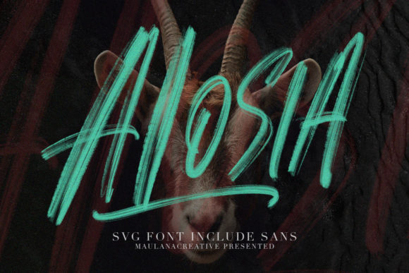 Alosia Typeface: A Casual Display Font for Branding