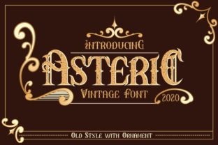 Asteric: A Vintage Display Font for Editorial Design