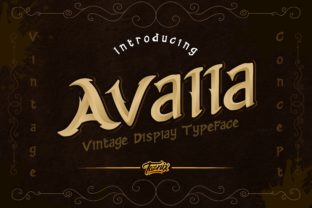 Avalla Font: A Vintage Display Typeface for Modern Web Design