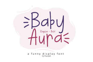 Baby Aura: A Whimsical Display Font for Editorial Design
