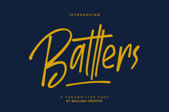 Batllers: A Handcrafted Display Font for Makers