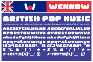 British Pop Music Font for Bold Web Headlines