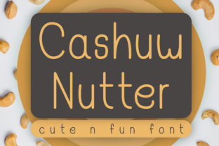 Cashuw Nutter: A Playful Display Font for Crafters