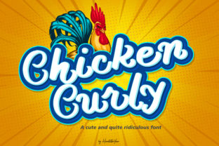 Chicken Curly: A Playful Display Font for Bold Branding