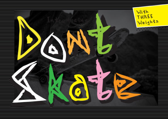 Don t Skate: A Bold Display Font for Editorial Impact