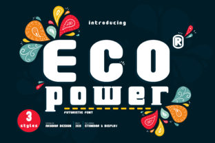 Eco Power: A Bold Display Font for Modern Web Design