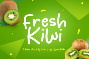 Fresh Kiwi: A Playful Display Font for Small Business Branding