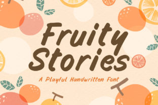 Fruity Stories: A Playful Display Font for Branding