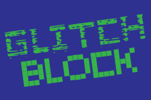 Glitch Blocks Family: The Ultimate Display Font for Tech