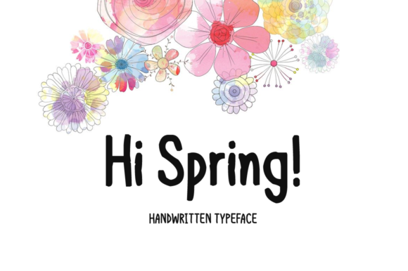 Hi Spring: A Fresh Display Font for Small Business Branding