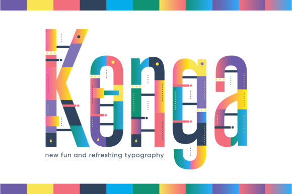 Konga: A Futuristic Display Font for Editorial Design