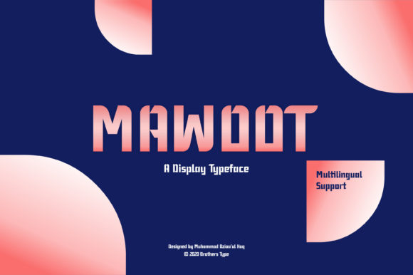 Mawoot: A Modern Display Font for Editorial Design