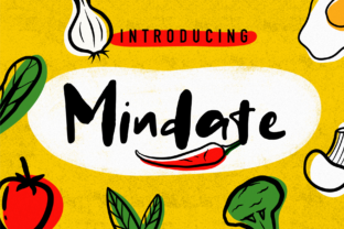 Mindate: A Handwritten Display Font for Branding