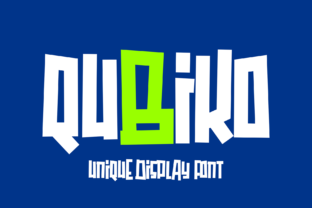 Qubiko Typeface: A Playful Display Font for Bold Brands