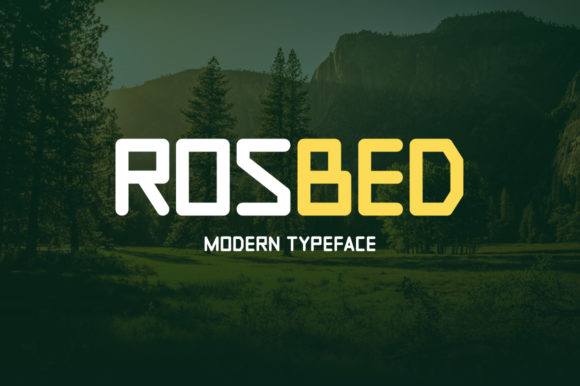 Rosbed: A Modern Display Font for Bold Branding