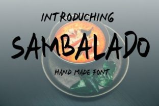 Sambalado: A Bold Display Font for Editorial Design