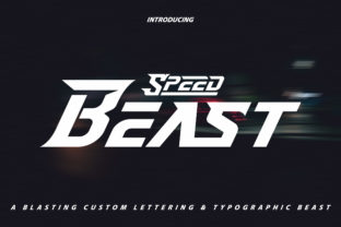 Speed Beast: A Bold Display Font for Modern Editors