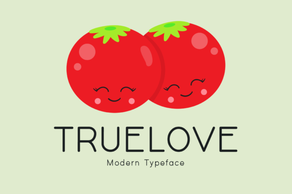 Truelove: A Romantic Display Font for Editorial Design
